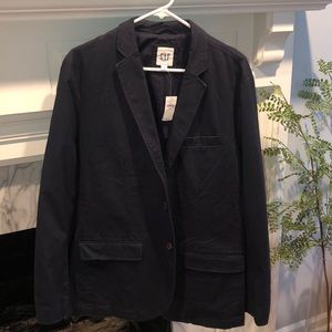 NWT Men’s Navy Twill Blazer Cotton